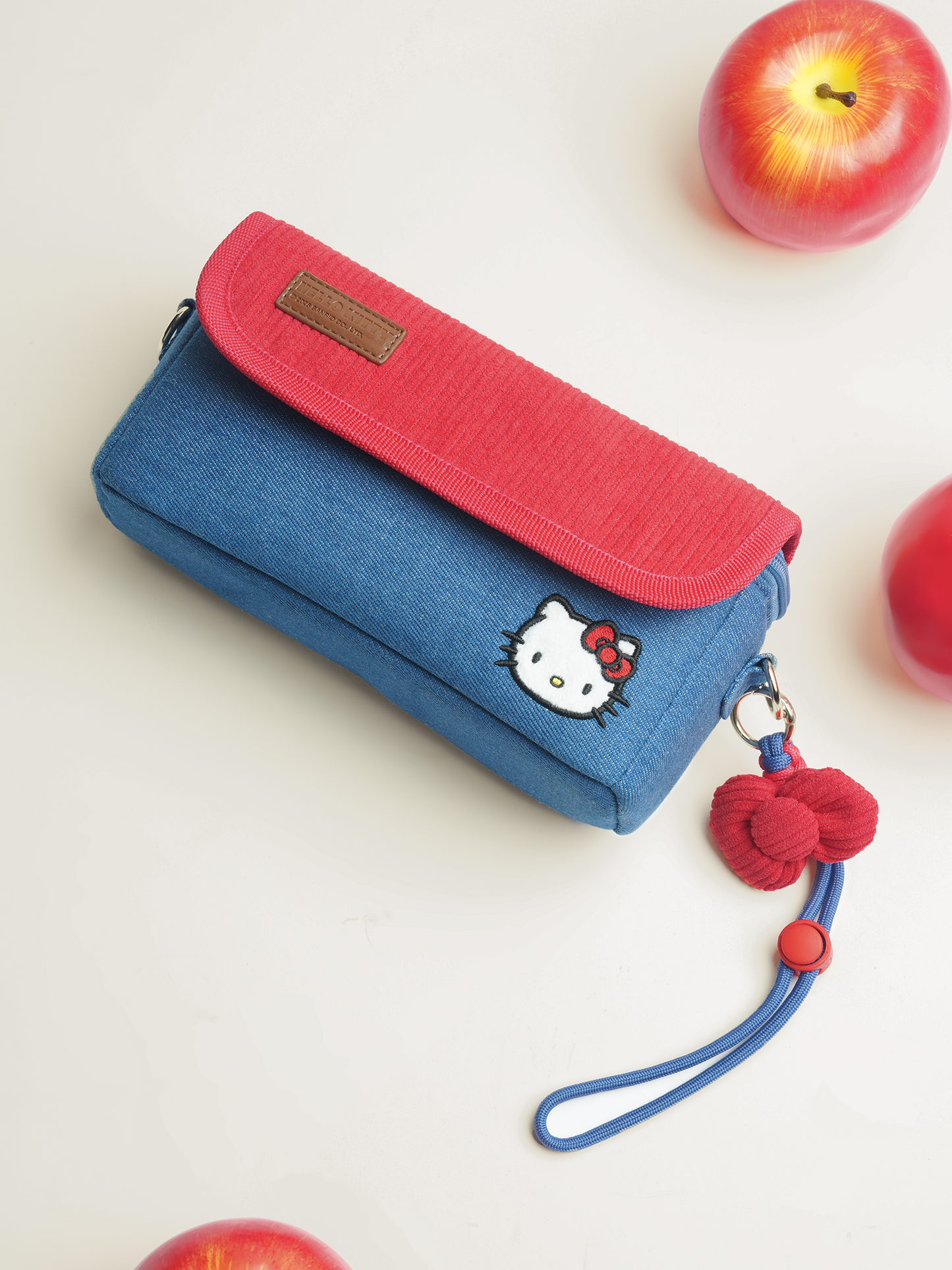 Pashari Hello Kitty Multi-Use Crossbody Bag - Cute Red & Blue Protective Pouch for Women