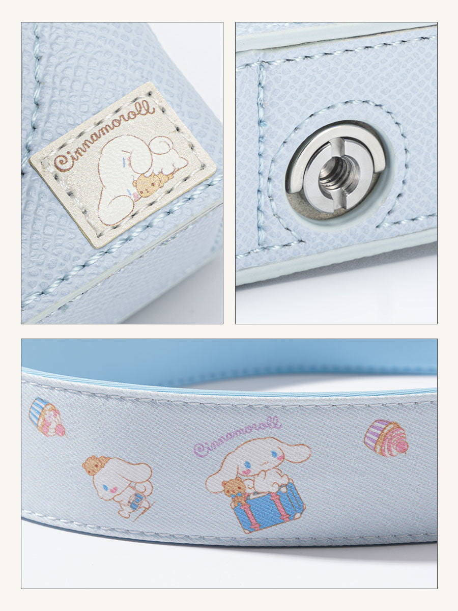 Pashari Cinnamoroll Blue Genuine Leather Camera Case for Canon R50