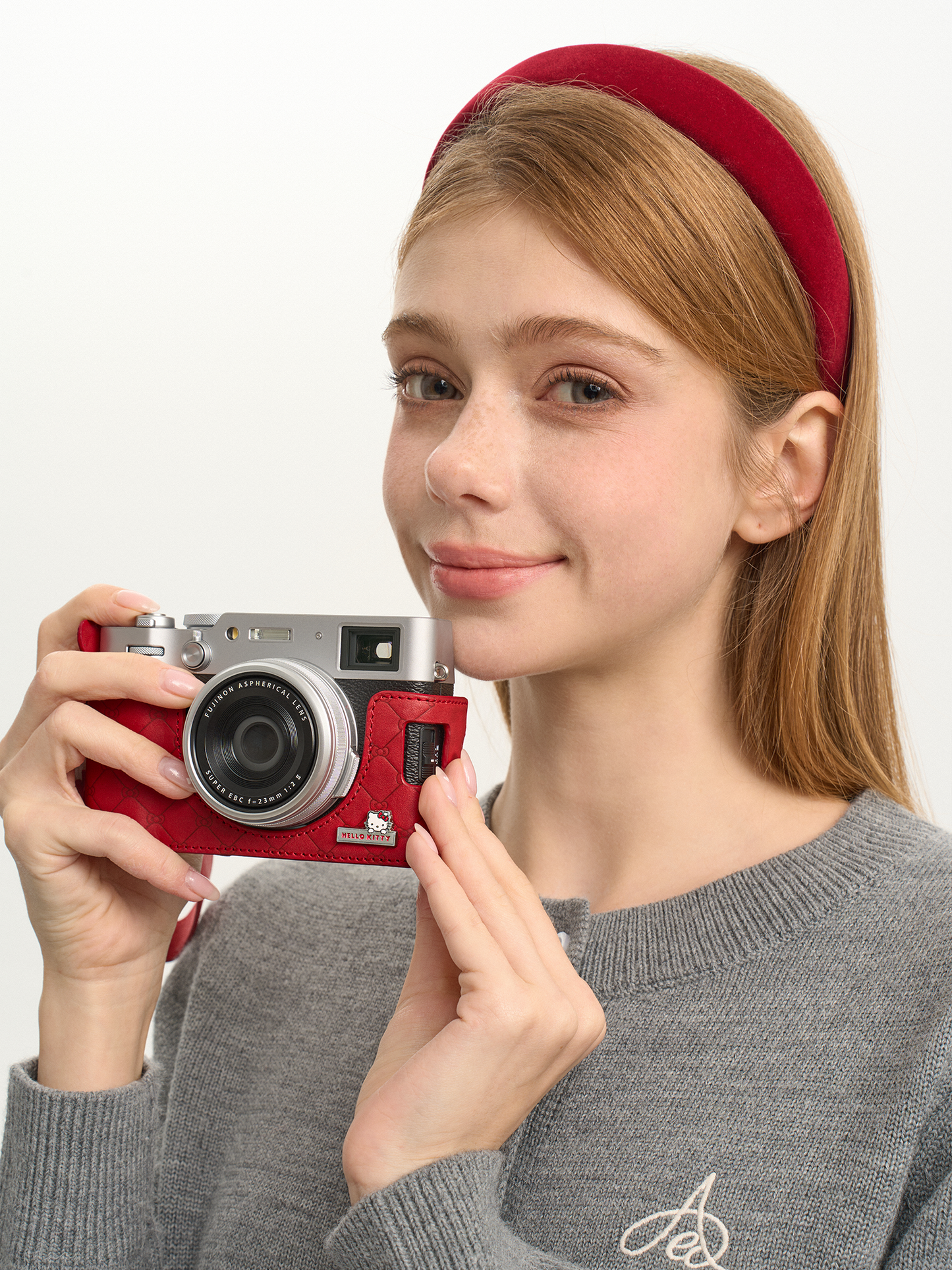 Pashari Hello Kitty Genuine Leather Camera Case for Fujifilm X100VI