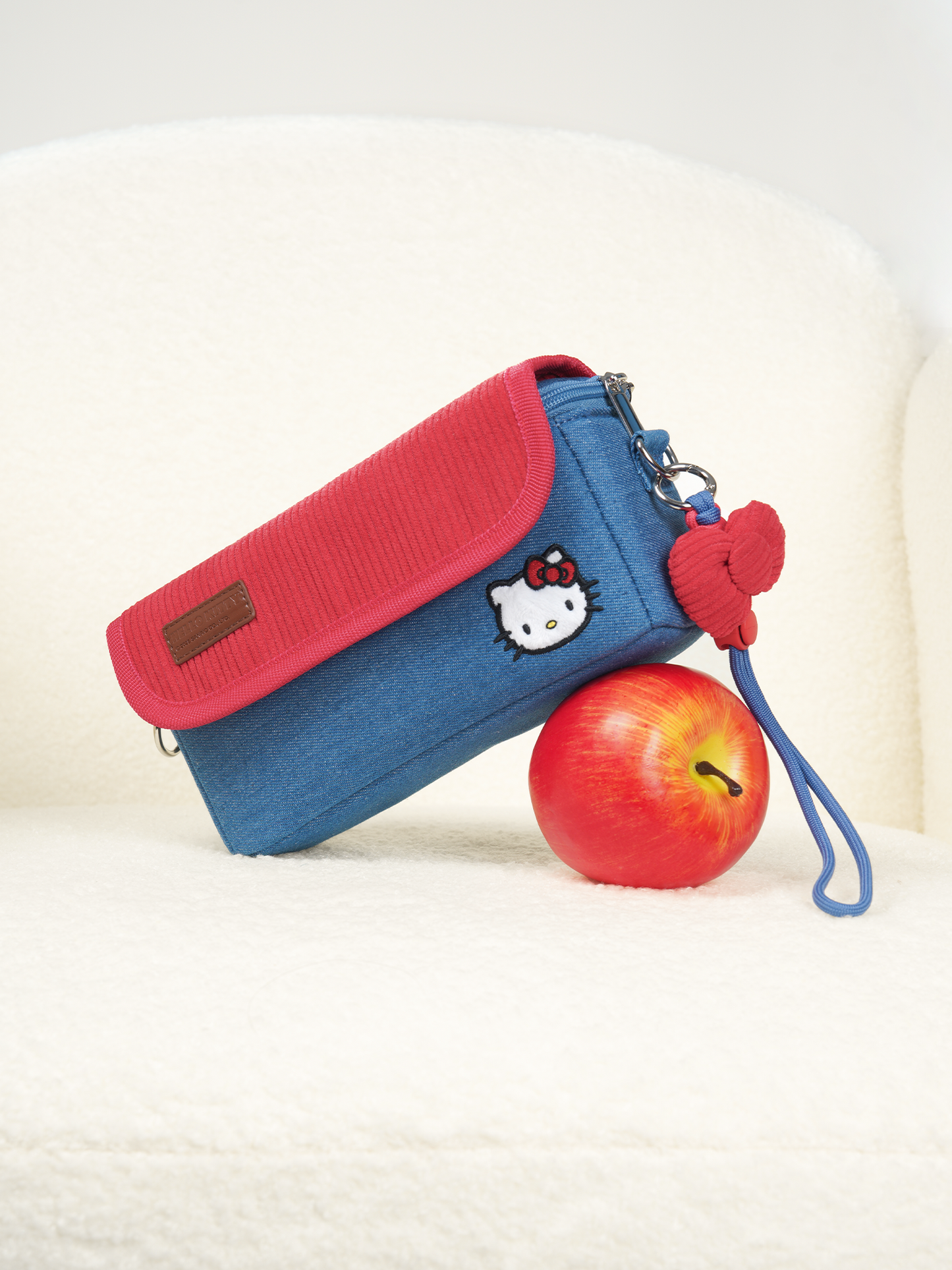Pashari Hello Kitty Multi-Use Crossbody Bag - Cute Red & Blue Protective Pouch for Women