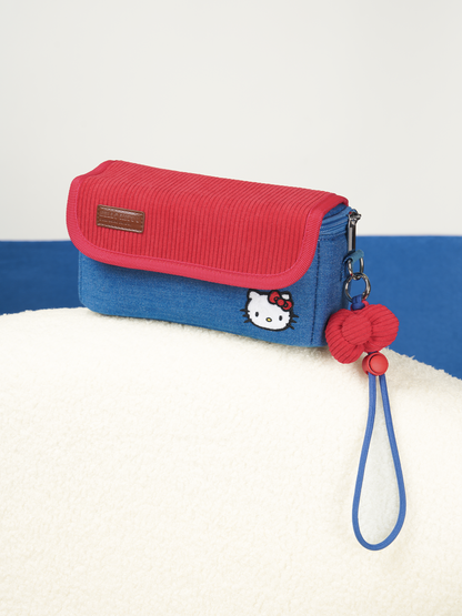 Pashari Hello Kitty Multi-Use Crossbody Bag - Cute Red & Blue Protective Pouch for Women