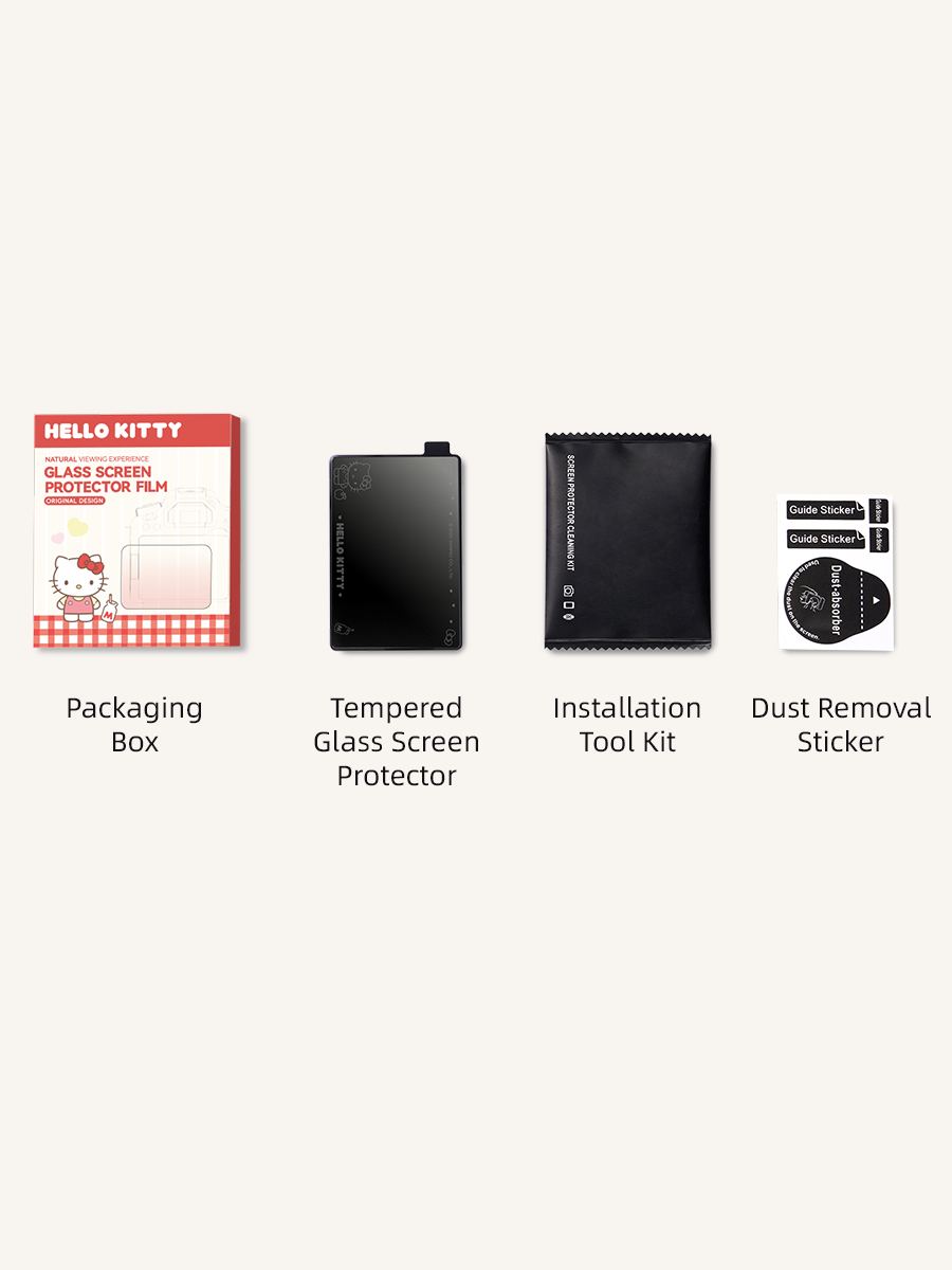 Pashari Hello Kitty Glow-in-Screen Camera Screen Protector | 9H Tempered Glass